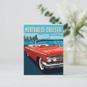 Klassieke Seattle-wegcruiser Briefkaart (Staand voorkant)