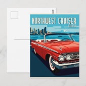 Klassieke Seattle-wegcruiser Briefkaart (Voorkant / Achterkant)