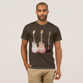 Klassieke  semiakoestische gitaren Rustige muziek T-shirt (Voorkant volledig)