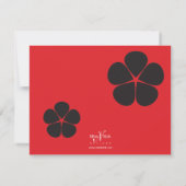 Klassieke Senorita in het rood Kaart (Achterkant)