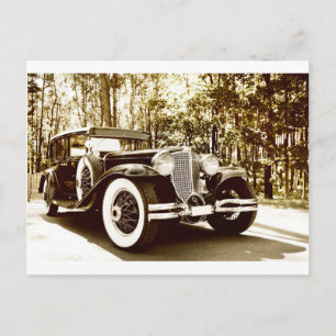Klassieke  Sepia Car Briefkaart