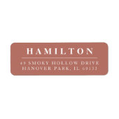 Klassieke serie monogram retourlabel etiket (Voorkant)