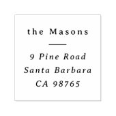 Klassieke Serif Typografie Elegant Retour Adres Zelfinktende Stempel (Design)