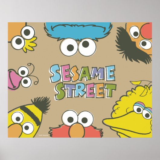 Klassieke Sesame Street-vrienden Poster (Voorkant)
