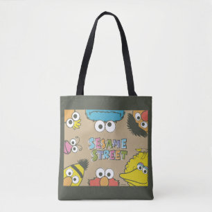 Klassieke Sesame Street-vrienden Tote Bag