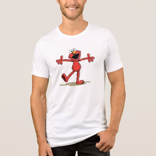 Klassieke Sesamstraat Elmo Tri-Blend Shirt (Voorkant)