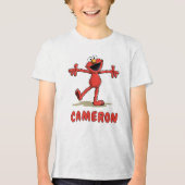 Klassieke Sesamstraat Elmo Tri-Blend Shirt (Voorkant)