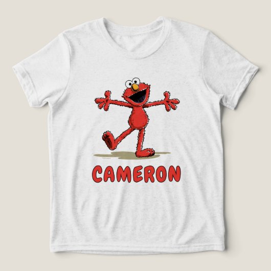 Klassieke Sesamstraat Elmo Tri-Blend Shirt (Design voorkant)