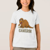 Klassieke Sesamstraat Snuffleupagus Tri-Blend Shirt (Voorkant)