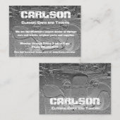 Klassieke set met reliëfdruk visitekaartje (Voorkant / Achterkant)