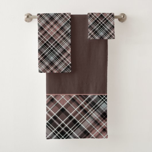 Klassieke set Tartan Napkins Bath Bad Handdoek (Insitu)