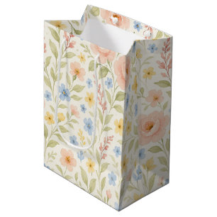 Klassieke Shabby Chic Franse Bloem Kunst Patroon Medium Cadeauzakje
