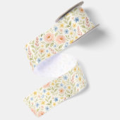 Klassieke Shabby Chic Franse Bloem Kunst Patroon Satijnen Lint (Achterkant)