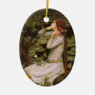 Klassieke Shakespeare Ophelia Vijver Lelie Kunstwe Keramisch Ornament
