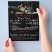 Klassieke Shave, Mannen Barbers Adverteren Flyer (Hand)