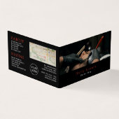 Klassieke Shave, Mannen Barbers, Loyalty Kaart Visitekaartje (Buitenkant)