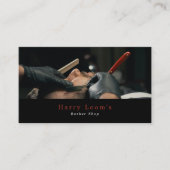 Klassieke Shave, Mannen Barbers Visitekaartje (Voorkant)