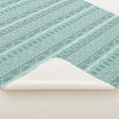 Klassieke Sherpa Throw Blanket in Green (3/4)