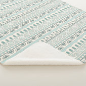 Klassieke Sherpa Throw Blanket in Warm White (3/4)