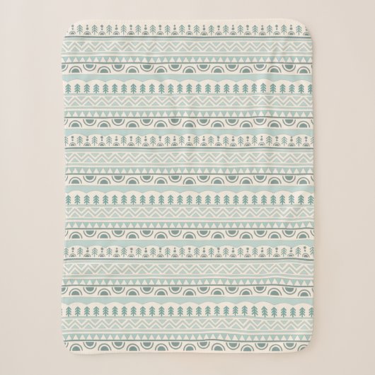 Klassieke Sherpa Throw Blanket in Warm White (Voorkant)
