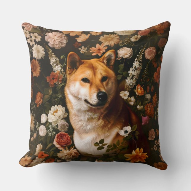 Klassieke Shibu Inu Kussen (Voorkant)