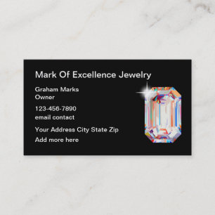 Klassieke sieraden bling winkel detailhandel visitekaartje