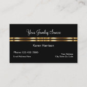 Klassieke sieraden en gouden bronontwerp visitekaartje (Voorkant)