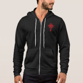 Klassieke sierbloemenrand Elegant ontwerp Hoodie