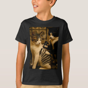 Klassieke Sigaret Kat Rokt Tatoeage Getatoeëerde K T-shirt