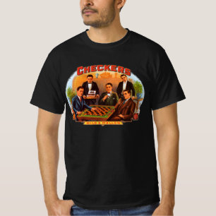 Klassieke Sigarettenlabel Kunst, Checkers Mild en T-shirt