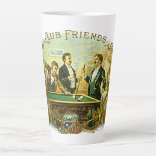 Klassieke Sigarettenlabel Kunst, Club Friends Bilj Latte Mok