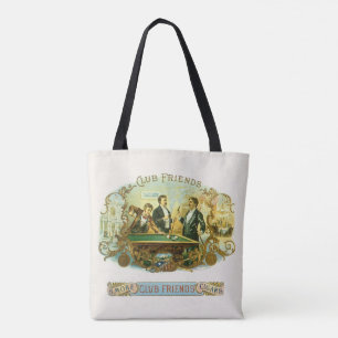 Klassieke Sigarettenlabel Kunst, Club Vrienden Bil Tote Bag