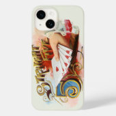 Klassieke Sigarettenlabel Kunst Straight Flush met Case-Mate iPhone Case (Achterkant)