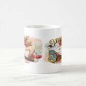 Klassieke Sigarettenlabel Kunst Straight Flush met Koffiemok (Center)