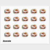 Klassieke Sigarettenlabel Kunst Straight Flush met Ronde Sticker (Vel)