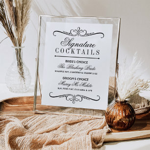 Klassieke Signature Cocktails Poster