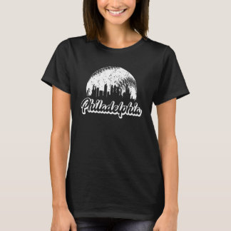 Klassieke Silhouet Retro Philadelphia Philly Honkb T-shirt