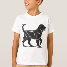 Klassieke Silhouet Van Hond T-Shirt