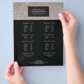 Klassieke Silver Glitter Makeup Artist Flyer (Hand)