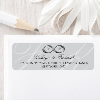 Klassieke Silver Infinity Hand Clasp Weddenschap A Etiket