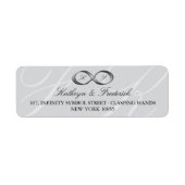 Klassieke Silver Infinity Hand Clasp Weddenschap A Etiket (Voorkant)