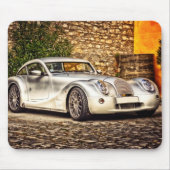 Klassieke Silver Sportauto Muismat (Voorkant)