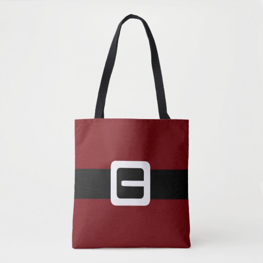 Klassieke Sinterklaas Rode Suit Jas en Riem Tote Bag (Voorkant)