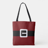 Klassieke Sinterklaas Rode Suit Jas en Riem Tote Bag (Achterkant)