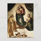 Klassieke "Sistine Madonna" van Raphael (circa 151 Briefkaart (Voorkant)