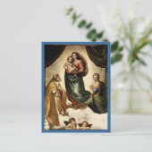 Klassieke "Sistine Madonna" van Raphael (circa 151 Briefkaart (Staand voorkant)