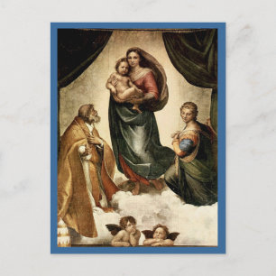 Klassieke "Sistine Madonna" van Raphael (circa 151 Briefkaart