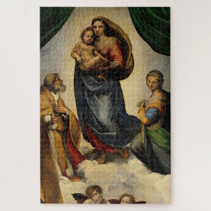 Klassieke "Sistine Madonna" van Raphael (circa 151 Legpuzzel