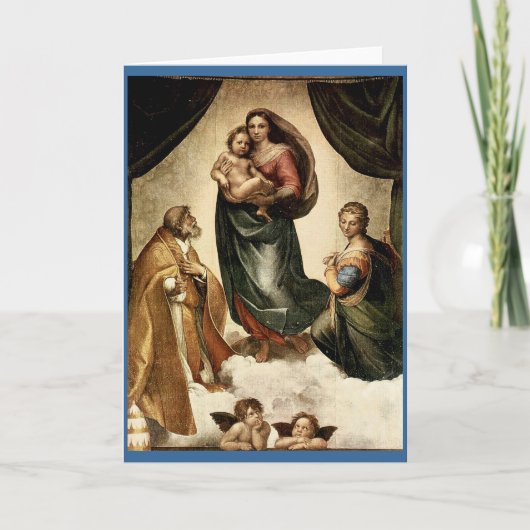 Klassieke "Sistine Madonna" van Raphael (circa Kaart (Voorkant)