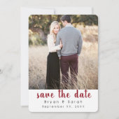 Klassieke sla de datum op save the date (Voorkant)